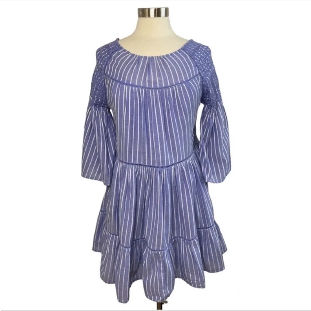FREE PEOPLE Lola Boho Embroidered Mini Dress size XS